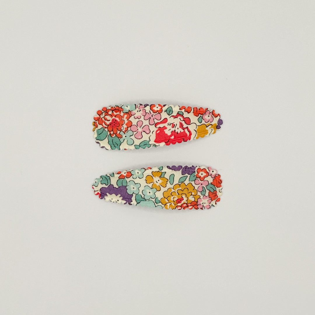 Snap Clips in Liberty Fabric, Set of 2