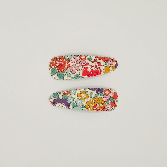 Snap Clips in Liberty Fabric, Set of 2