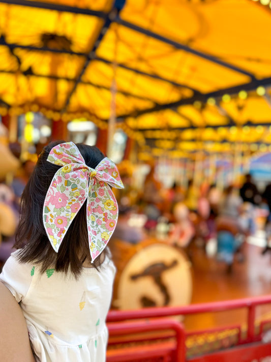 Fable Bow in Liberty Fabric - Bubblegum