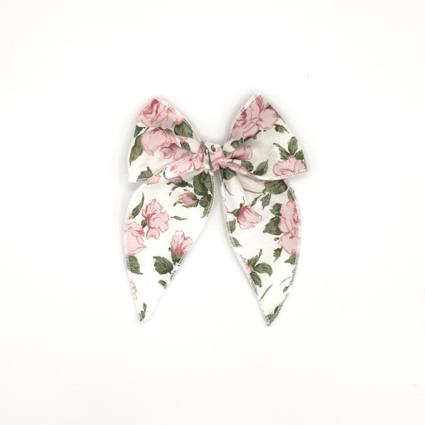 Medium Fable Bow in Liberty Fabric - Pink Rose