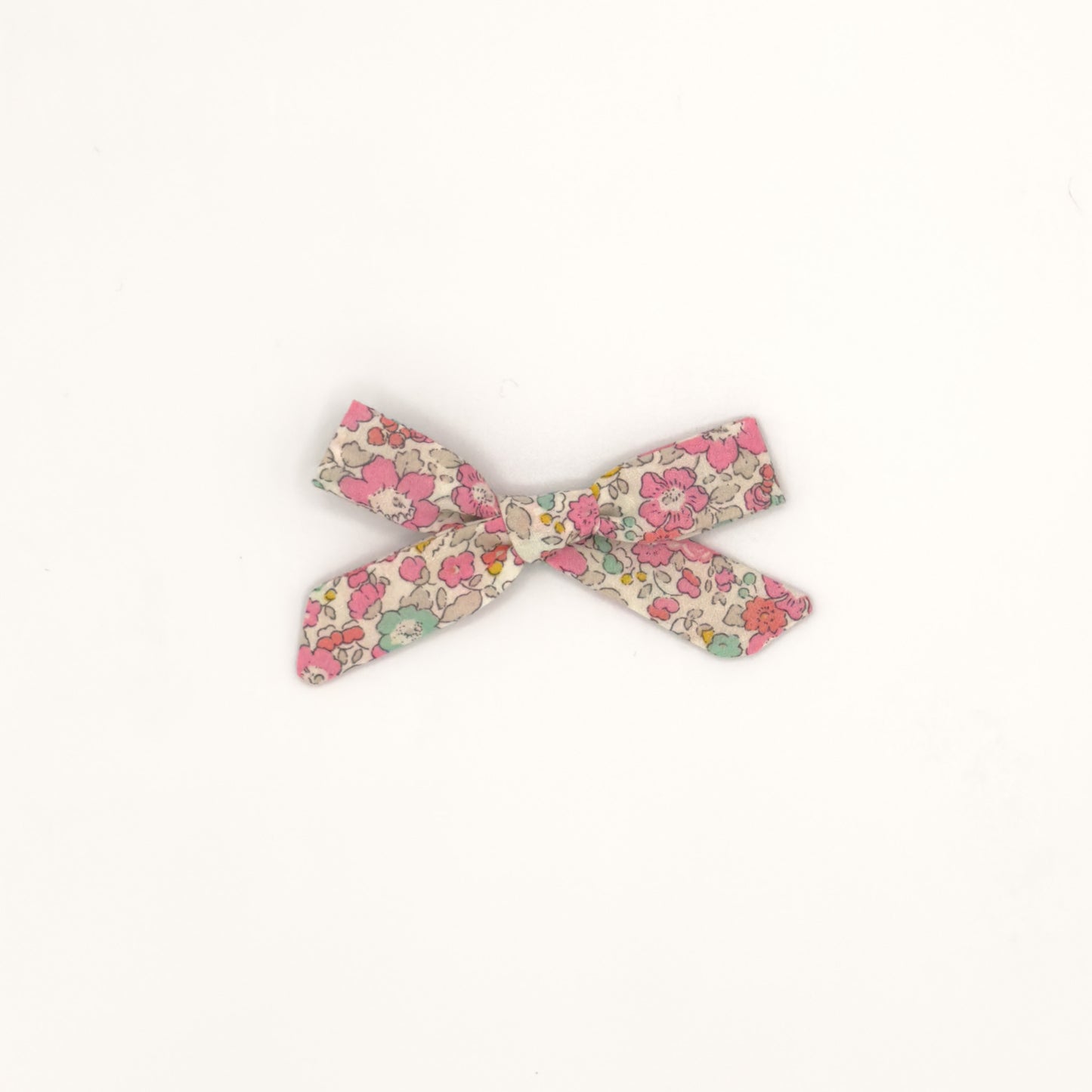 Small Schoolgirl Bow in Liberty Fabric - Pebble Beach