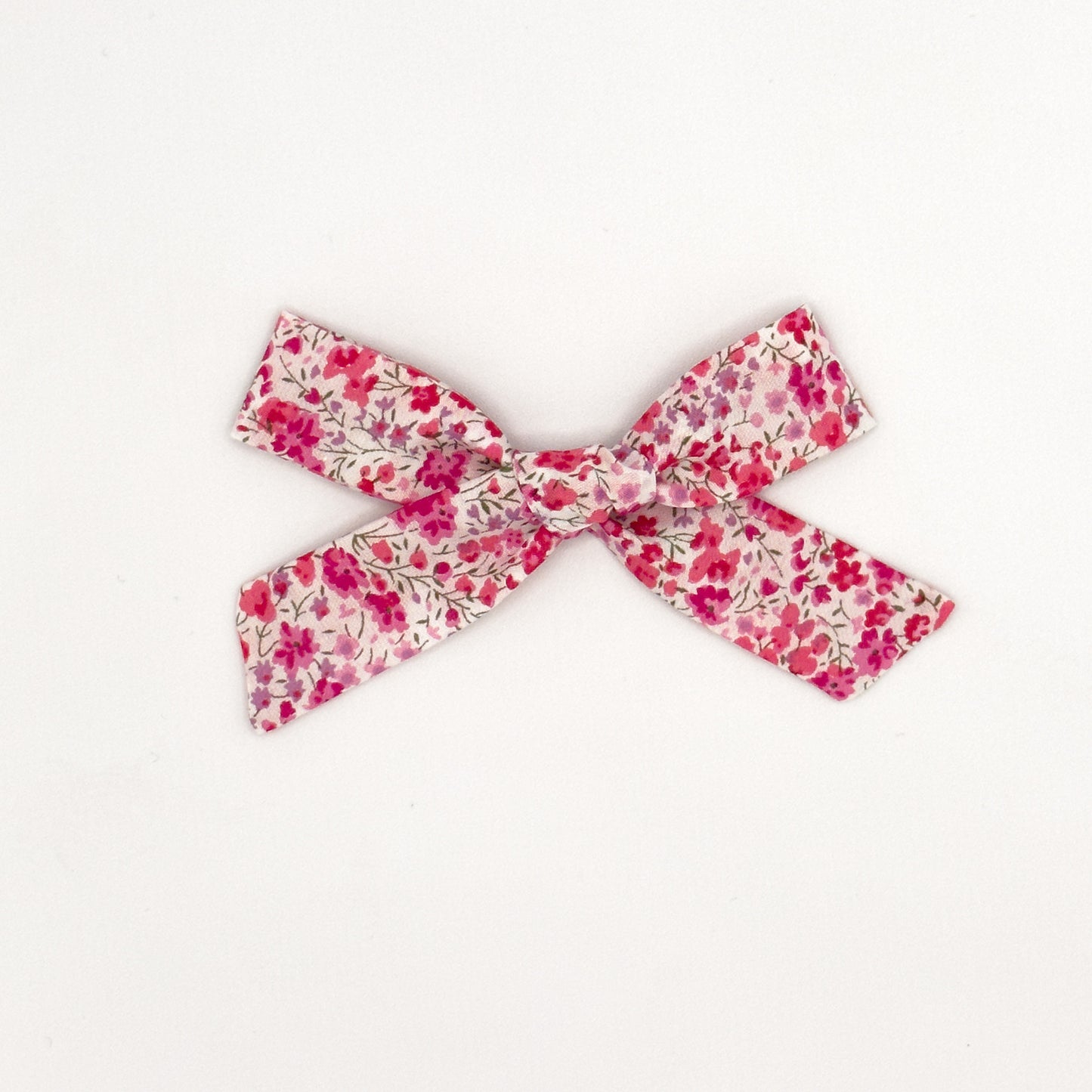 Medium Schoolgirl Bow in Liberty Fabric - Dragonfruit
