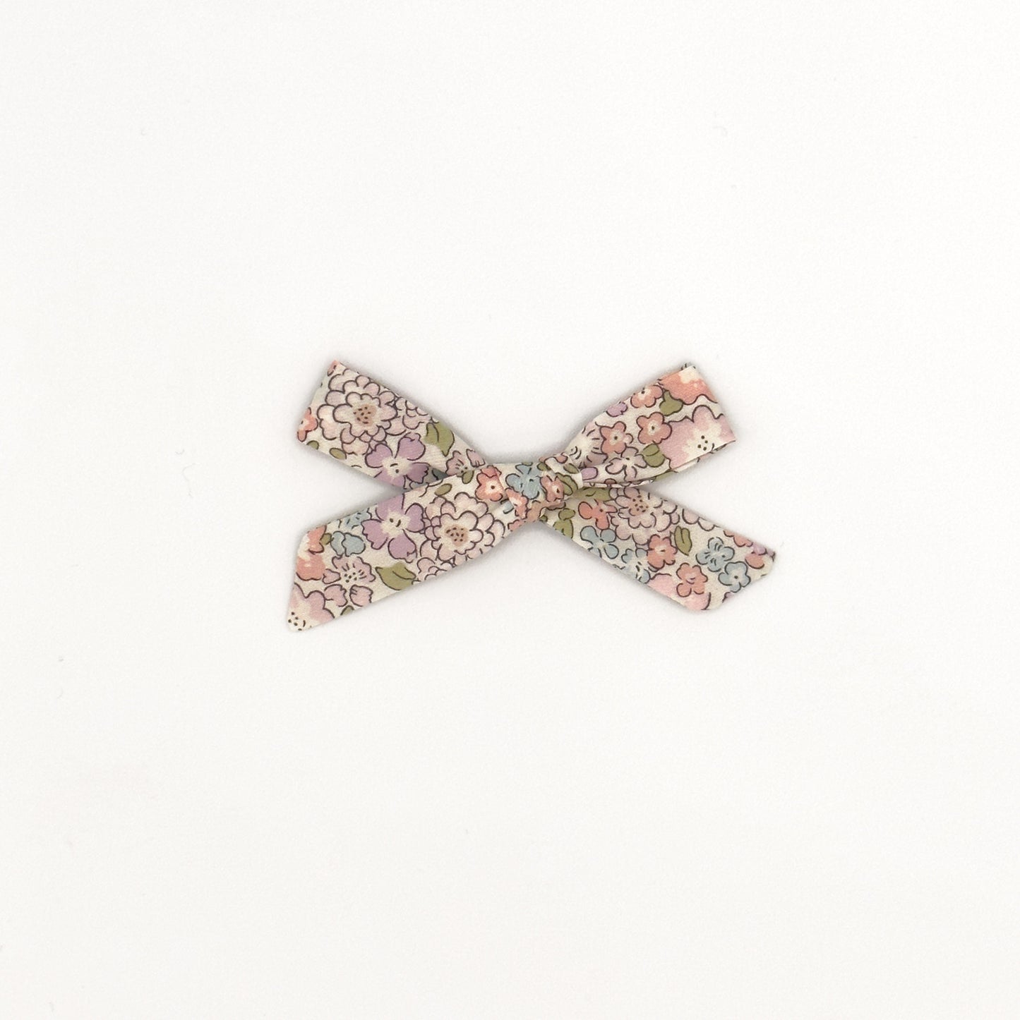 Small Schoolgirl Bow in Liberty Fabric - Blush