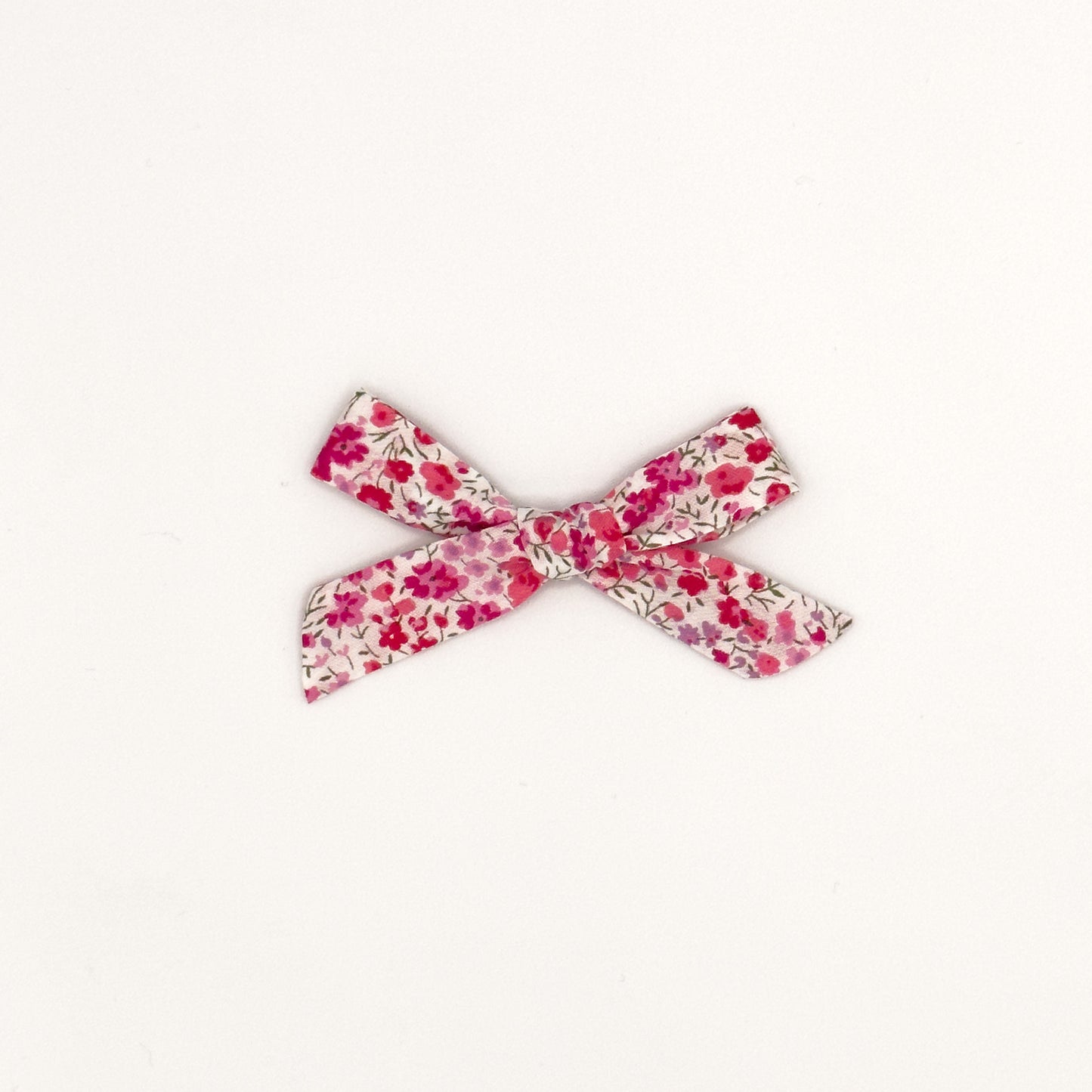 Small Schoolgirl Bow in Liberty Fabric - Dragonfruit
