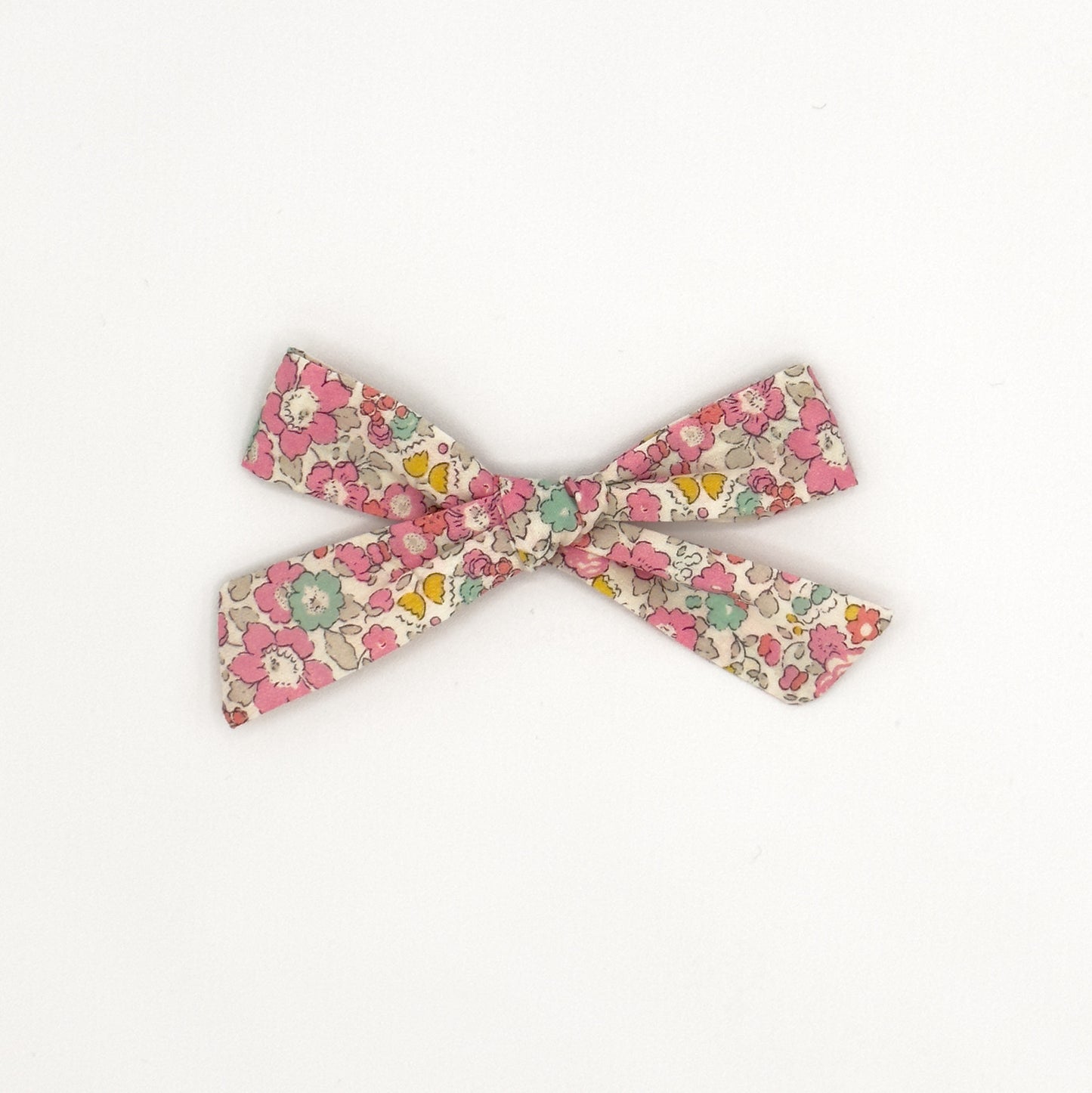 Medium Schoolgirl Bow in Liberty Fabric - Pebble Beach
