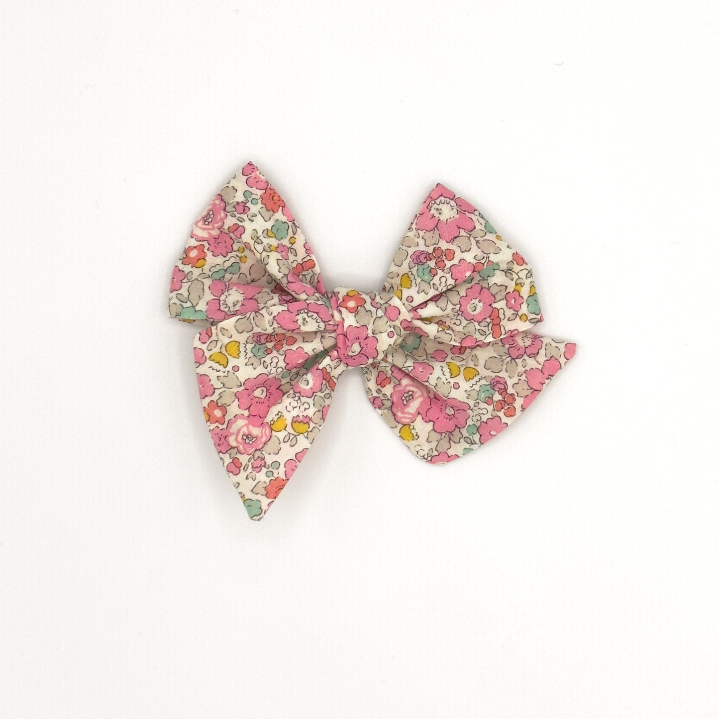 Medium Pinwheel Bow in Liberty Fabric - Pebble Beach