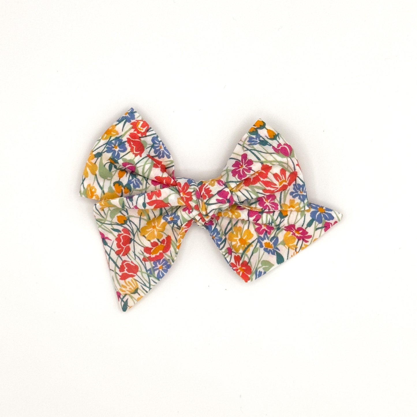 Medium Pinwheel Bow in Liberty Fabric - Wildflowers