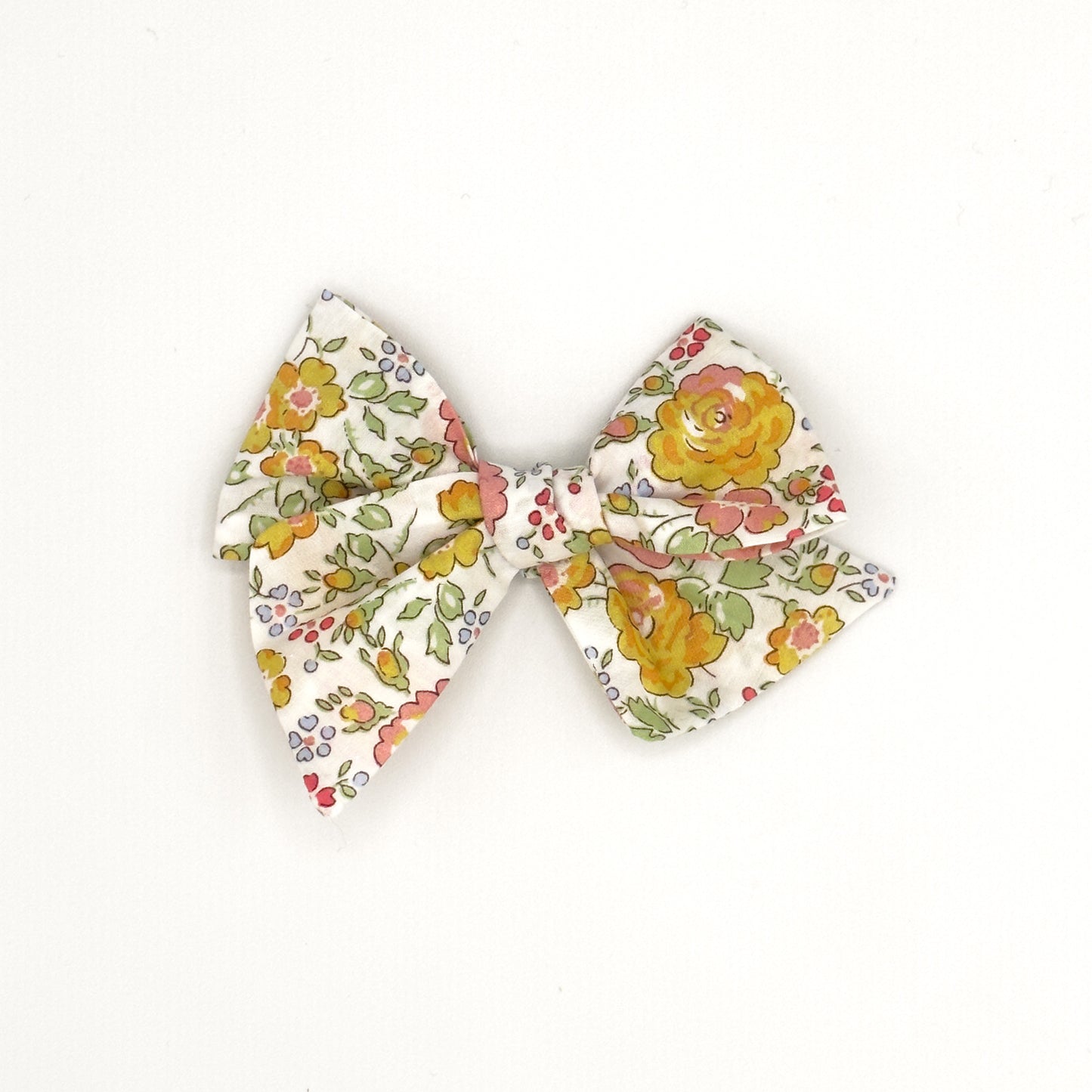 Medium Pinwheel Bow in Liberty Fabric - Golden